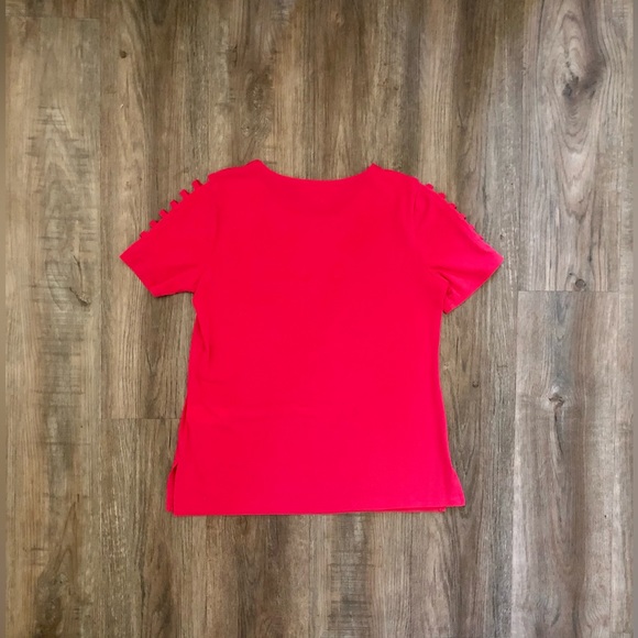 MICHAEL Michael Kors Pink Open Shoulder Top - Picture 6 of 9